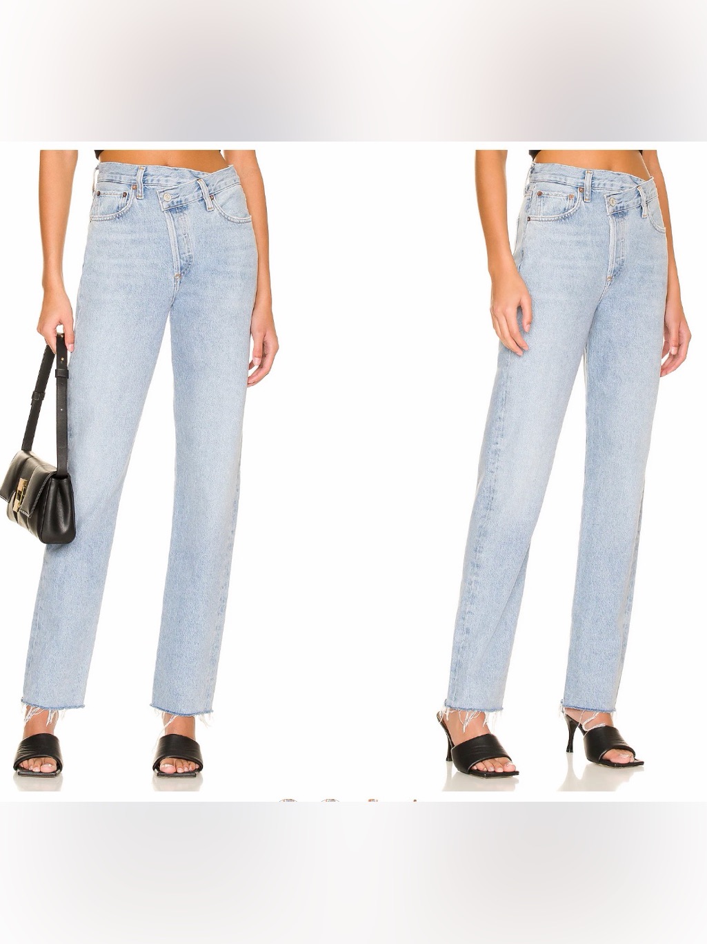 Agolde Women's Criss Cross Straight Jeans